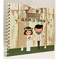 Libros de firmas para boda GRABADOS personalizados álbum de firmas GRABADO PERSONALIZADO libro original
